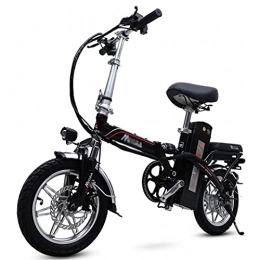 ZXQZ Bicicletas eléctrica ZXQZ Bicicletas Eléctricas, Pequeña Bicicleta Eléctrica Plegable para Adultos, Conmute Ebike con Motor de Alta Velocidad, Bicicletas Urbanas Velocidad Máxima 20 Km / H (Size : 25ah)