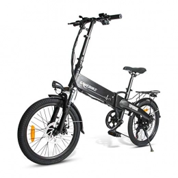 ZZQ Bicicletas eléctrica ZZQ Bicicleta elctrica 48V Plegable Bicicleta elctrica batera de Litio 250W ebike, Negro