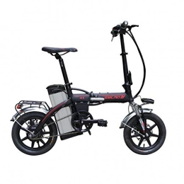ZZQ Bicicleta ZZQ Bicicleta elctrica de 14 Pulgadas 48V 16Ah 350W Plegable E Bicicletas y Gran autonoma 60KM kilometraje para Adultos, Negro