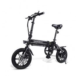 ZZQ Bicicleta ZZQ Bicicleta elctrica - eBike porttil Plegable para desplazamientos y Tiempo Libre, Bicicleta Unisex con Asistencia de Pedal, 250 W / 36 V, Blanco