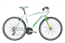 Bikesport Bicicleta Bicicleta de trekking para hombre de 28 pulgadas Tempo Race de Bikesport, con marco de aluminio, 21 velocidades Shimano, color verde, tamaño M / 52 cm / , tamaño de rueda 28.00