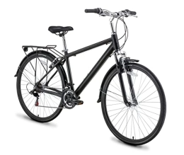 Hurley Bicicleta Hurley J-Bay Hybrid Bicicleta urbana, color negro