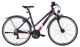 Kreidler Bicicleta Kreidler Stack 28'' 2.0 Calle Shimano Tx 800 24 Velocidad MTB Bicicleta ( Mujer Trapecio Violeta, 28 Pulgadas 17.5 Pulgadas (45 cm ))