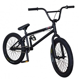 SWORDlimit Bicicleta 20 "BMX Bike Freestyle para ciclistas principiantes a avanzados, cuadro de acero cromo-molibdeno de alta resistencia que absorbe los golpes, engranaje BMX 25X9t, diseño de freno en forma de U