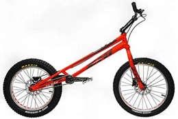 SWORDlimit BMX Bicicleta BMX / bicicleta de escalada de 20 "para principiantes a ciclistas avanzados, cuadro de aleación de aluminio liviano de alta resistencia, (disco de aceite MT200, volante de 108 anillos), Rojo
