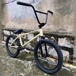 GASLIKE BMX Bicicleta BMX de 20 pulgadas para adultos, los accesorios BMX incluyen: marco de acero Cr-Mo, horquilla y manillar de 9.3 pulgadas, pedales de nylon, asiento bmx súper gordo, engranajes 25X9T, etc