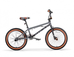 MMBM Bicicleta Bicicleta BMX Freestyle 20 U-N+O MBM gris naranja