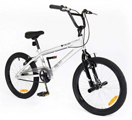 silver fox Bicicleta Bicicleta BMX SilverFox Talon – 20 pulgadas – Unisex, color gris y negro
