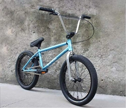 SWORDlimit BMX Bicicleta de estilo libre BMX de 20 "para principiantes y avanzados, cuadro de acero cromado-molibdeno de alta resistencia, transmisión de engranajes BMX 25x9T con frenos traseros en forma de U (azul)