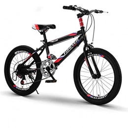  Bicicleta Bicicleta de montaña de Velocidad Variable de 20 Pulgadas, cómodo sillín, Pedal Antideslizante, Bicicleta para niños, Freno Seguro y Sensible
