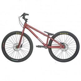 GASLIKE BMX Bicicleta de prueba completa Street Trials de 26 pulgadas para adultos, hombres y mujeres, principiantes y ciclistas avanzados, cuadro y horquilla Crmo, fuertes y resistentes, Rojo, upgraded version