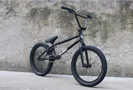 SWORDlimit Bicicleta Bicicletas BMX de 20 pulgadas, cuadro BMX de acero al cromo molibdeno de alta resistencia, manivela de 3 secciones y 8 llaves con freno en U y cubierta superior de aleacin de aluminio forjado, Negro