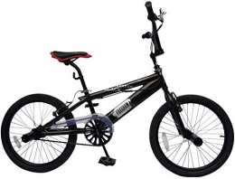BMX bicicleta BMX Black Phantom color negro ruedas de 20 pulgadas manillar de 360°, 4 peldaños, freno en V bicicleta BMX, bicicleta de freestyle, bicicleta