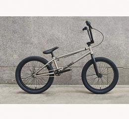 GASLIKE BMX GASLIKE Bicicleta BMX de 20 Pulgadas para Adolescentes y Adultos, Nivel Principiante a avanzado, Cuadro de Acero con Alto Contenido de Carbono, Gris