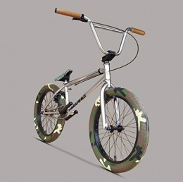 GASLIKE Bicicleta GASLIKE Bicicleta BMX de 20 Pulgadas para Hombres y niños: Desde Principiantes hasta avanzados con Asiento Ville BMX, Cadena K710, agarres cómodos y Pedales DK, Cuadro de absorción de Impactos CRMO