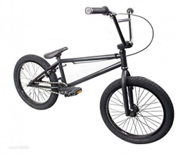 GASLIKE Bicicleta GASLIKE Bicicletas BMX de 20 Pulgadas Estilo Libre para Principiantes y avanzados, Cuadro de Acero de Alto Carbono, Engranaje BMX 25X9T, con Freno Tipo U, Negro