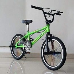 GASLIKE BMX GASLIKE Bicicletas BMX de 20 Pulgadas para Ciclistas Principiantes a avanzados, Cuadro de aleación de Aluminio 6061, Ruedas de 20 × 1.95, Freno de aleación de Aluminio en Forma de U, Verde