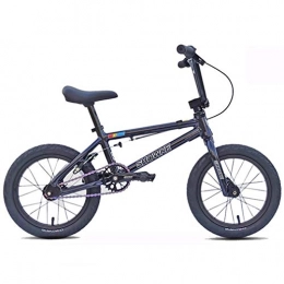 GASLIKE Bicicleta GASLIKE Mini BMX de competición de 14 Pulgadas para niños y niñas, Marco de aleación de Aluminio Ligero, Horquilla Delantera y Manillar, Altura Adecuada: 3, 2 pies-4, 1 pies, Negro, 14 Inch