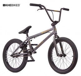 KHEbikes BMX KHE Centrix Affix - Bicicleta BMX de 20 Pulgadas (Rotor de 360, Solo 10, 5 kg) Negro-Gris Antracita