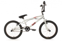 KS Cycling Bicicleta KS Cycling Uni BMX Freestyle 20'' Fatt, Blanco, Tamao del cuadro: 28 cm, Tamao de la rueda: 20 " (51 cm), 501B
