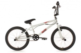 KS Cycling Bicicleta KS Cycling Uni BMX Freestyle 20'' Fatt, Blanco, Tamaño del cuadro: 28 cm, Tamaño de la rueda: 20 " (51 cm), 501B