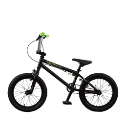 Madd Gear Bicicleta Madd Gear MGP BMX Freestyle - Bicicleta para niños (16 pulgadas, 10, 55 kg), color negro