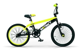 MBM Bicicleta MBM BMX Istinct, Bicicleta de Freestyle Unisex Niños, Amarillo A29, 20