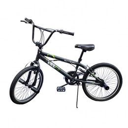 Mediawave Store - Bicicleta BMX FreeStyle con cuadro de acero Jumper SPOKES WHEEL Bicicleta Medida 20 pulgadas con dirección de 360°, BMX Freestyle (negro)