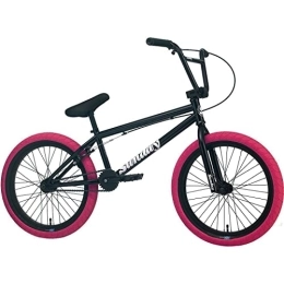 Sunday Bicicleta Sunday 2022 Blueprint Bicicleta BMX completa de 20 pulgadas, color negro / rosa W 20TT