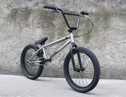 SWORDlimit Bicicleta SWORDlimit Bicicleta BMX 20"para Principiantes y avanzados, Cuadro y Horquilla de Acero con Alto Contenido de Carbono, Juego de bielas de 3 segmentos con 8 Llaves + Volante Trasero con 9 Dientes, Gris
