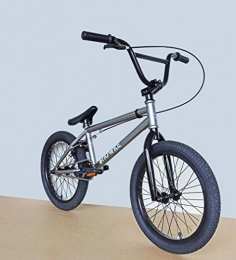 SWORDlimit BMX SWORDlimit Bicicleta BMX Bikes de 18 Pulgadas para niños, Cuadro de Acero al Carbono de Alta Resistencia, manivela, Juego de bielas 25T, Freno en U y Palanca de Freno Ligera de Aluminio, Titaniumgray