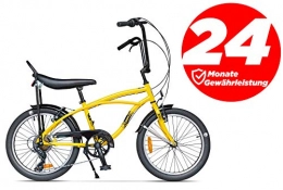 Ape Rider Bicicleta Ape Rider Urbano City Bike para Adulto - 7 Velocidad Cruiser - Altura Recomendada 140-170 cm (amarillio)