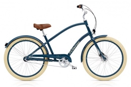 Electra Bicicleta Electra Townie Balloon 3i EQ 537676 - Bicicleta para hombre, color marrón, 26 pulgadas, iluminación Beach Cruiser de 3 velocidades, cambio de marchas, 537676