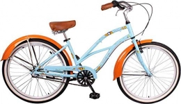 Leader Bicicleta Leader Sandy - Pedal de freno para mujer (26 pulgadas, 41 cm), color azul claro