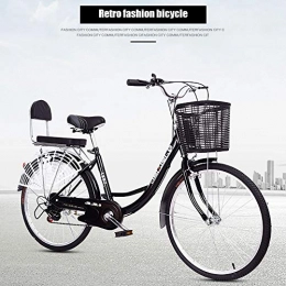 MLSH Bicicleta MLSH Bicicleta for Hombres, al Aire Libre 22 24 , Velocidad porttil Bicicletas de Crucero, Estudiantes Adultos, Viajes, Bicicletas de Viaje, Negro (Size : 22 Inch)