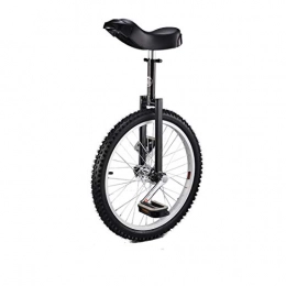 Yiyang Monociclo 18 / 20 / 24"Pulgadas Rueda Monociclo Antideslizante acrobacia Bicicleta Deportes al Aire Libre Fitness Ejercicio Pedal Equilibrio Coche (Black, 16inch)