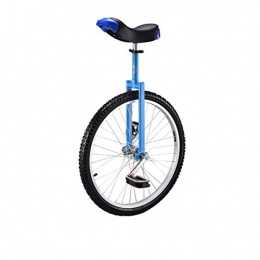 Yiyang Bicicleta 18 / 20 / 24"Pulgadas Rueda Monociclo Antideslizante acrobacia Bicicleta Deportes al Aire Libre Fitness Ejercicio Pedal Equilibrio Coche (Blue, 24 Inch)