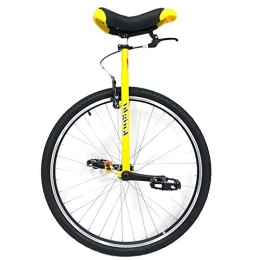aedouqhr Bicicleta aedouqhr Entrenador para Adultos de 28 Pulgadas, Rueda Extragrande para mamá / papá / Adolescentes / niños Grandes, Altura de los usuarios de 160-195 cm (63 '' 76.8 ''), con Frenos (Color: Amarillo,