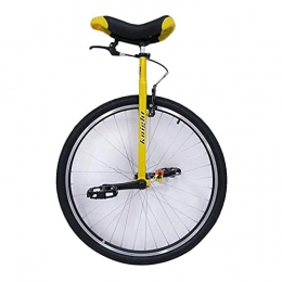 aedouqhr Bicicleta aedouqhr Monociclo Amarillo Grande para Adultos con Frenos para Personas Altas de 160-195 cm de Altura (63"-77", neumático de montaña Antideslizante de 28", Bicicletas de Ciclismo de Equilibrio aju