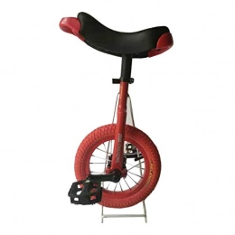 AHAI YU Monociclo AHAI YU 12"Unicycle para Principiantes pequeños para niños de 5 años / niños más pequeños / niña / su Hija, Bicicleta de una Rueda al Aire Libre para Divertidos Racing de Grupo, Rosa / Rojo (Color : B)