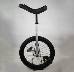 ERmoda Bicicleta Bicicleta Monociclo 20 Pulgadas Pedal Antideslizante Bicicleta de Entrenamiento con Ruedas Monociclo Marco de Acero Resistente, Bicicleta de Fitness (Size : Silvery)