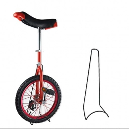 BOT Monociclo BOT Juguetes de Montar, Monociclo Antideslizante Bicicletas acrobacia con los Monociclo Stand, Súper Paseo Uniciclo Auto-equilibrado, Asiento Ajustable, Hebilla de la aleación de Aluminio, Rojo