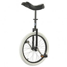 TTRY&ZHANG Monociclo Empleador de ruedas de 20 pulgadas Unicycle para adultos / niños / principiantes, balancín de montaña a prueba de montaje Ejercicio de ciclismo, altura ajustable ( Color : BLACK , Size : 20 INCH )