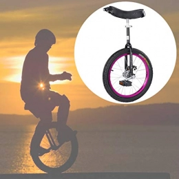 GAOYUY Bicicleta GAOYUY Monociclo Al Aire Libre, Monociclo De Rueda De 16 / 18 / 20 / 24 Pulgadas Pedales De Plástico Redondeados Sillín Ergonómico Contorneado For Principiantes (Color : Purple, Size : 18 Inches)