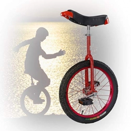GAOYUY Bicicleta GAOYUY Monociclo De 16 / 18 / 20 / 24 Pulgadas, Fuerte Estructura De Acero Al Manganeso Monociclo Freestyle For Niños Adultos Principiantes Fácil De Montar (Color : Red, Size : 20 Inch)