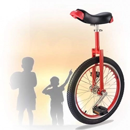 GAOYUY Bicicleta GAOYUY Monociclo De 16 / 18 / 20 Pulgadas, Fuerte Estructura De Acero Al Manganeso Monociclo Profesional De Estilo Libre Unisex para Niños Principiantes Y Adultos (Color : Red, Size : 18 Inch)