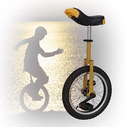 GAOYUY Bicicleta GAOYUY Monociclo De 16 / 18 / 20 Pulgadas, Monociclo Freestyle Trainer Niños / Adultos Sillín Ergonómico Contorneado Deportes Al Aire Libre Fitness Ejercicio Salud (Color : Yellow, Size : 20 Inch)