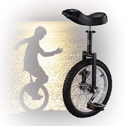 GAOYUY Bicicleta GAOYUY Monociclo De 16 / 18 / 20 Pulgadas, Pedales De Plástico Redondeados Sillín Ergonómico Contorneado Deportes De Ciclismo Al Aire Libre For Adultos Niños (Color : Black, Size : 20 Inch)