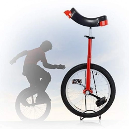 GAOYUY Bicicleta GAOYUY Monociclo De Rueda De 16 / 18 / 20 / 24 Pulgadas, Monociclo Trainer Freestyle Fuerte Estructura De Acero Al Manganeso para Principiantes / Profesionales / Niños / Adultos (Color : Red, Size : 20 Inch)