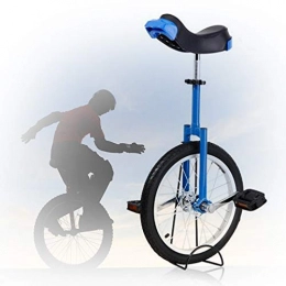 GAOYUY Bicicleta GAOYUY Monociclo De Rueda De 16 / 18 / 20 / 24 Pulgadas, Monociclo Trainer Freestyle Neumático De Montaña Antideslizante Deportes De Ciclismo Al Aire Libre para Adultos Niños (Color : Blue, Size : 20 Inch)